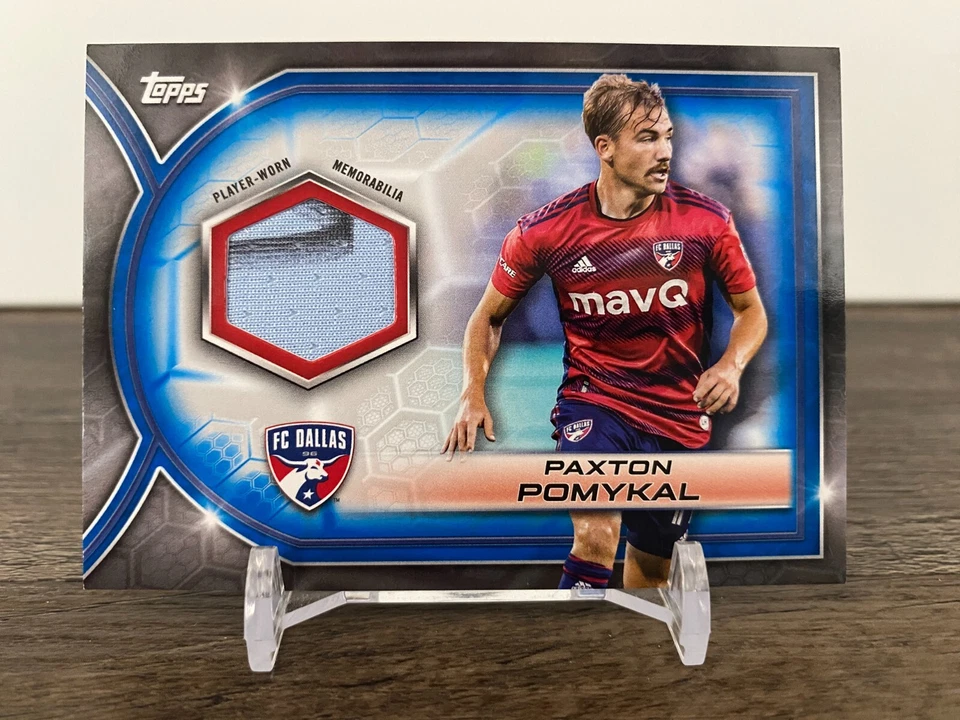 Paxton Pomykal #R-PP 2023 Topps MLS Relics Blue /199 FC Dallas - Image 1 of 2