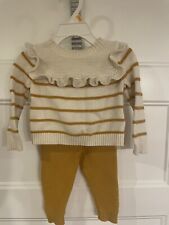 Baby Gap Mustard Sweater Set Size 6-12 months