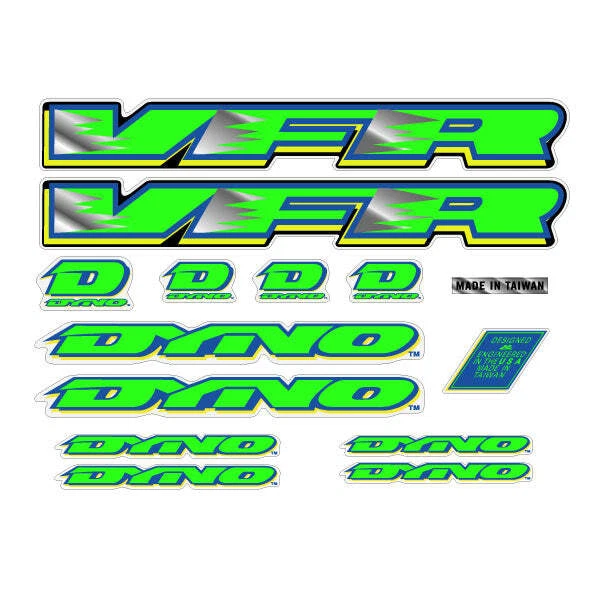 1993 DYNO - VFR для черной серой рамки набор наклеек - Изображение 1 из 1