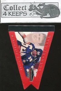 1998 Playoff Contenders #54 Brad Johnson Pennant Die-Cut Minnesota Vikings - Picture 1 of 2