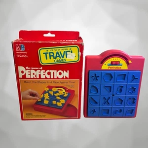 Vintage Travel Perfection Board Game 1990 Replacement Board & Box ONLY - - Foto 1 di 6