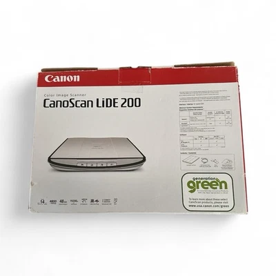 Canon CanoScan LiDE200 Flatbed Scanner Gray Portable Scan LiDE - New / Open Box✅ - Image 1 of 4
