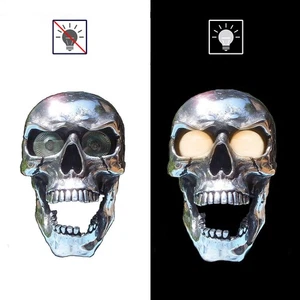 Lámpara Faro Calavera LED Moto 12v Retro Luz Cabeza Luz Delantera - Imagen 1 de 14