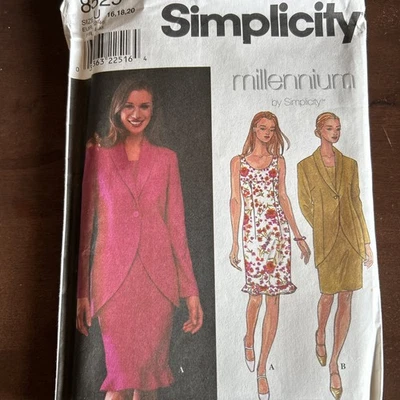 Simplicity Pattern 8525Misses Dress And Jacket Sz16-18-20 - Image 1 of 3