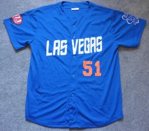 Las Vegas 51's #51 Blue New York Mets Style SGA Jersey - Size XL~ Alien Cosmo - Bild 1 von 2