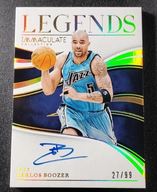 Carlos Boozer 2024-25 Panini Immaculate Collection Legends Auto 27/99 #IL-ZER - Image 1 of 2