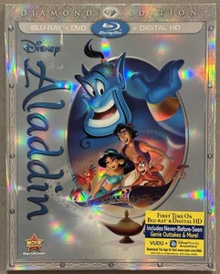 Aladdin (Blu-ray/DVD, 2015, 2-Disc Set, Diamond Edition) - New & Sealed - Picture 1 of 4