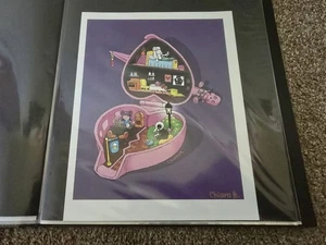 Chiara Bautista Signed Print 8.5" X 11" Bunny Girl Star Wolf Polly Pocket Hear - Picture 1 of 4