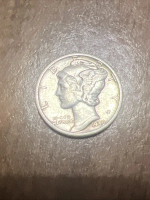 1939 Mercury Dime Great Value Actual Coin Actual Coin Check Out My Items Drawer - Image 1 of 2