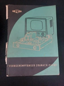 1959 CRANACH / DERBY  Fernsehempfänger Kundendienstanleitung RAFENA Radeberg - Bild 1 von 6