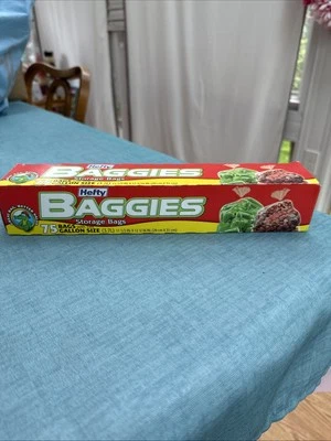 Bolsas de almacenamiento Jumbo vintage pesadas con lazos tamaño 75 en 1 galón nuevas con etiquetas Foto 1 de 4