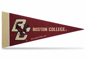 Boston College Eagles NCAA Mini Pennat 9X4 Inch, Felt, Made in USA, Banner,Flag
