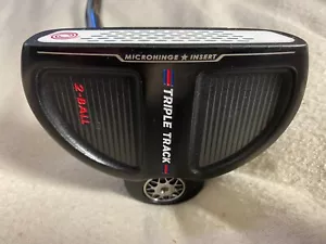 LH - Odyssey Triple Track 2-Ball 35" Putter w/Stroke Lab Over/Size Grip - Picture 1 of 12