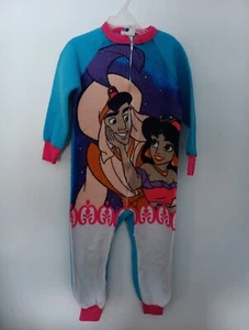 Vintage 90er Disney Aladdin Dr. Denton Mädchen Größe 6 Schlafanzug Pyjama - Bild 1 von 9