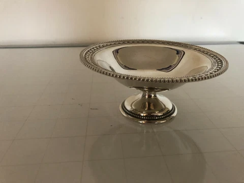 STERLING SILVER FOOTED BON BON DISH (SHEFFIELD 1966) 98GRAMS Cover