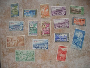 FRANCE   LOT DE TIMBRES GUYANE INNINI  (charnieres) (E346) - Imagen 1 de 1
