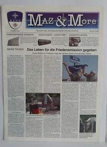 R23> MAZ & MORE FELDZEITUNG DER BUNDESWEHR FUR DAS KOSOVO N.316 JUNI 2005 - Bild 1 von 1
