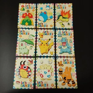 Pokemon Banpresto Postkarten-Set 1999 Let's Dance #1-9 unbenutzt fast neuwertig/neuwertig - Bild 1 von 11