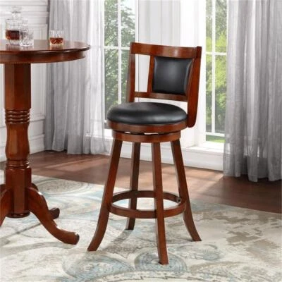 Boraam Avianna Swivel Counter Stool - Cherry - Image 1 of 4