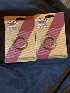 WEAVER LEDER KARTE HDWR, 1 1/4" MASSIV MESSING O-RING 2er Set Packungen - Bild 1 von 3
