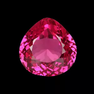 42.Carat Lab-Created Pear Shape Red Ruby Gemstone for Ring/Jewelry Making - Picture 1 of 5