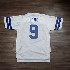 Dallas Cowboys ROMO #9 NFL Equipment Reebok White Jersey Youth Size L - Picture 1 of 5
