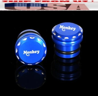 US BLUE 3D Seat Bolts Screws Frame Cap For 2018-2023 Honda Monkey 125 Z125 — 第 1/4 张图片