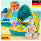 Baby Schwimmring mit Sonnendach Schwimmhilfe Schwimmsitz Kinder Babyboot DE 2023