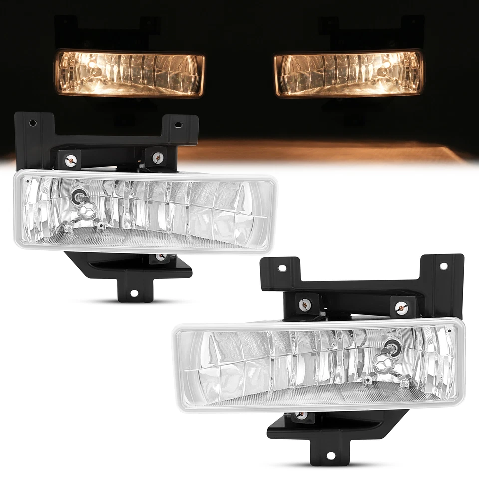 Pair Fog Lights Driving Lamps For Ford F150 F250 Expedition 1997 98 Pickup Truck - Image 1 of 4