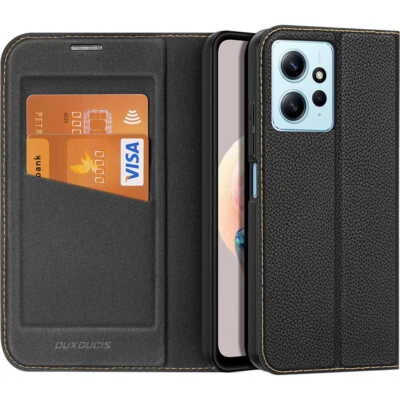 Dux Ducis Skin X2 Tough Flip Wallet Case for Xiaomi Redmi Note 12 4G - Black - Image 1 of 4
