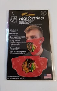 New Chicago Blackhawks Face Mask Face Covering Maskdana NHL USA Made - Picture 1 of 2