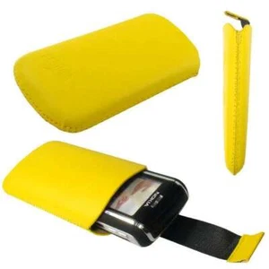caseroxx Slide-Pouch for Nokia 6151 in yellow made of faux leather - Picture 1 of 1