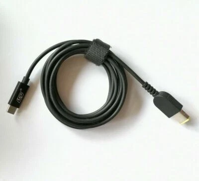 USB-C TYPE C PD to Square male charger cable cord For Lenovo Yoga11S X1 Carbon - Image 1 of 3