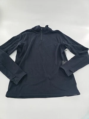 Camisa Allbirds Natural Run Cuarto Cremallera Para Hombre’s M Negra Mezcla Lana Capa Media Nueva Foto 1 de 4