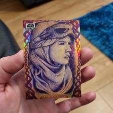 2021 Topps Chrome Star Wars Galaxy Refractor Andrew Fry Rey The Scavenger