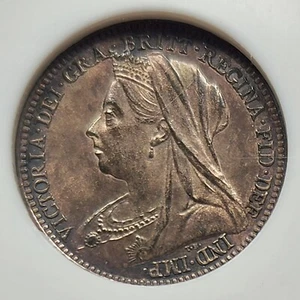 Silver 1896 Great Britain Maundy 3 Pence | NGC MS64 - Picture 1 of 3