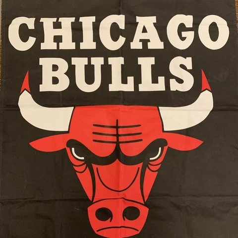 vintage 1995 Chicago Bulls Garden Yard Flag Cover