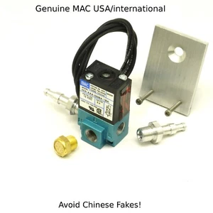 GENUINE MAC Boost solenoid valve BCS 35A-AAA-DDBA-1BA with flat  Bracket   - Picture 1 of 1