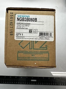 Siemens NGB3B060B 60A, 3P Formgehäuse-Leistungsschalter 277/480V - Neu im Karton - Bild 1 von 1