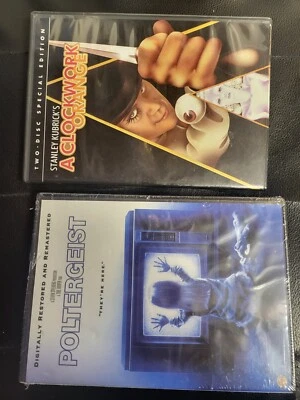 LOT OF 2: Poltergeist [1982 New Sealed] +A CLOCKWORK ORANGE [2 DISC SPECIAL ED] - Image 1 of 2