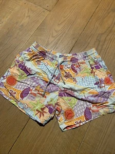 Vilebrequin Schildkröten Fisch Strand Palme Badehose Mehrfarbig Lila Orange XXXL - Bild 1 von 13