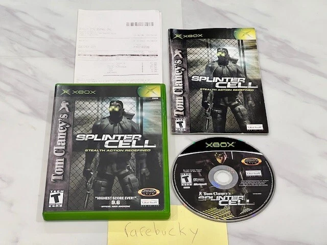 Tom Clancy's Splinter Cell (Xbox) ESTADO PERFEITO COMPLETO NA CAIXA, NOVO ESTADO COM RECIBO! - Imagem 1 de 1