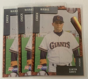 CHUCK WANKE 3 1992 Fleer ProCards Clinton Giants - Picture 1 of 1