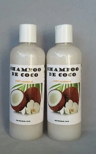 2X Shampoo de Coco, {2 Bottles of Coconut Shampoo} 100% Natural 16oz each - Picture 1 of 5