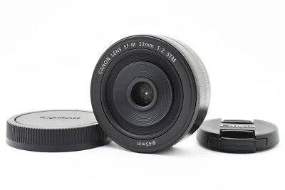 [Near Mint] Canon EF-M 22mm f/2 STM AF Lens for EOS EF-M Mount Black  #KMA - Image 1 of 4