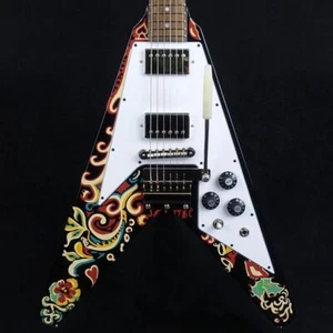 Epiphone Custom Shop Jimi Hendrix Love Drops Flying V Used Mahogany w/Hard case - Picture 1 of 10