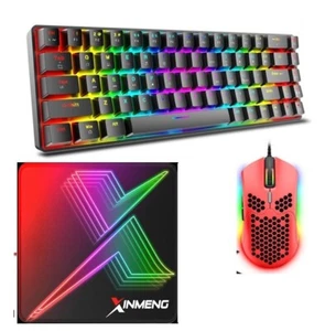 T8 Gaming Set Keyboard+Mouse+Mouse pad Combo, 60% Mini Mechanical Keyboard, RGB - Picture 1 of 16