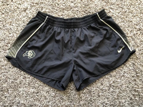 Nike Drifit Colorado Buffaloes CU Buffs Womens Running Lined Shorts XL NWOT Cover