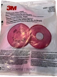 Filtro de partículas de repuesto 3M 2097 / 07184 P100 nivel molesto vapor orgánico - Imagen 1 de 2