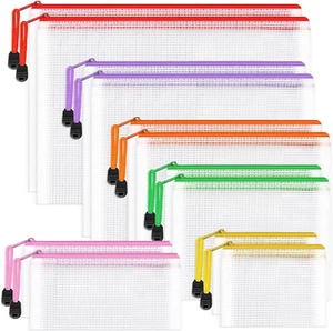 Umriox Zipper Bags, 6 Assorted Size (6 Colors, 12 Packs), Project Bags for Cross - Picture 1 of 12
